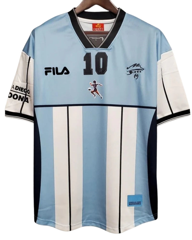 Koszulka Piłkarska Argentyna 2001 #10 MARADONA Special Edition Retro
