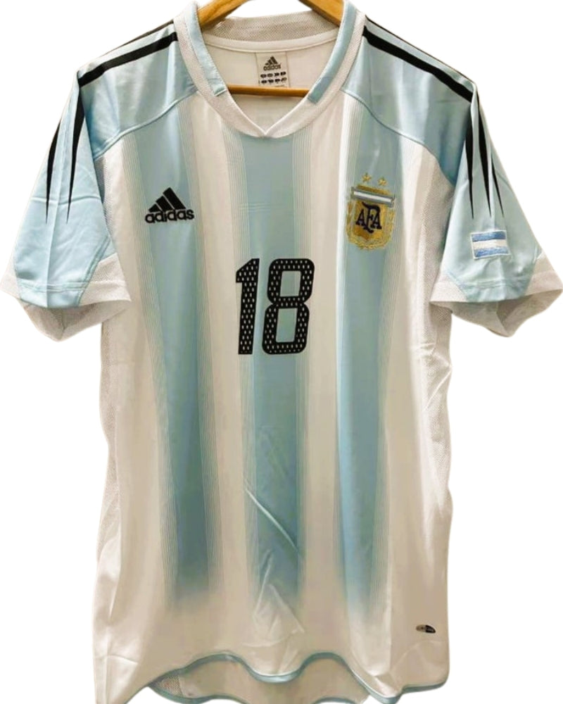 Koszulka Piłkarska Argentyna 2004/2005 Home Retro