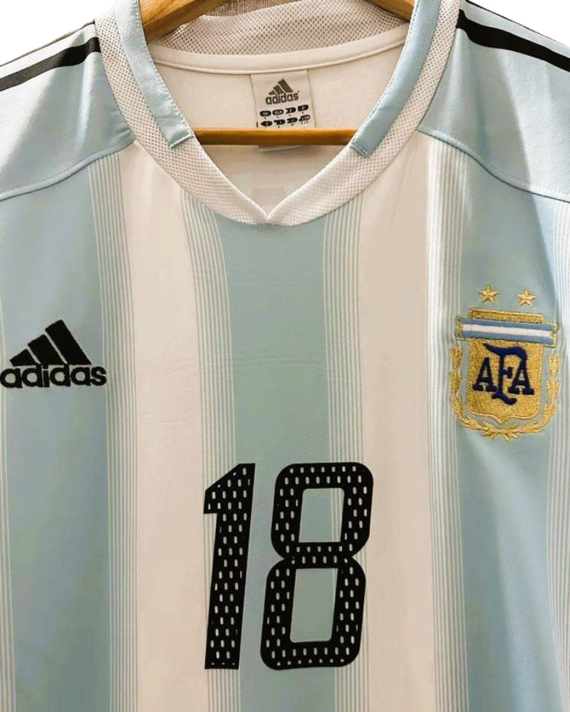 Koszulka Piłkarska Argentyna 2004/2005 Home Retro