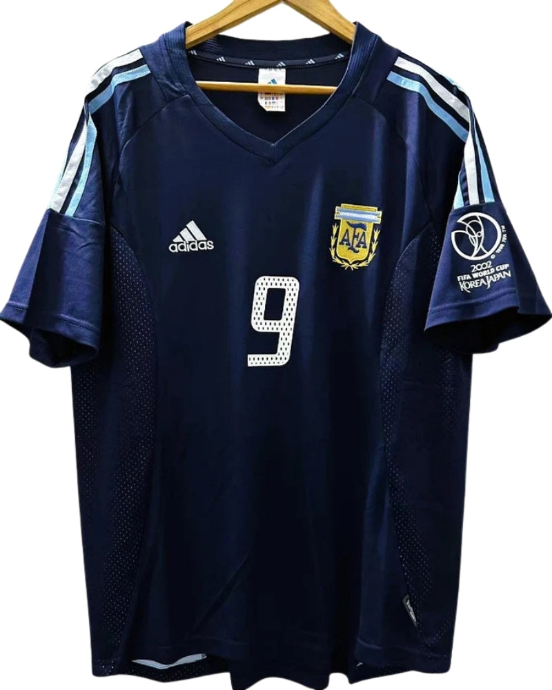 Koszulka Piłkarska Argentyna MŚ 2002 Away Retro