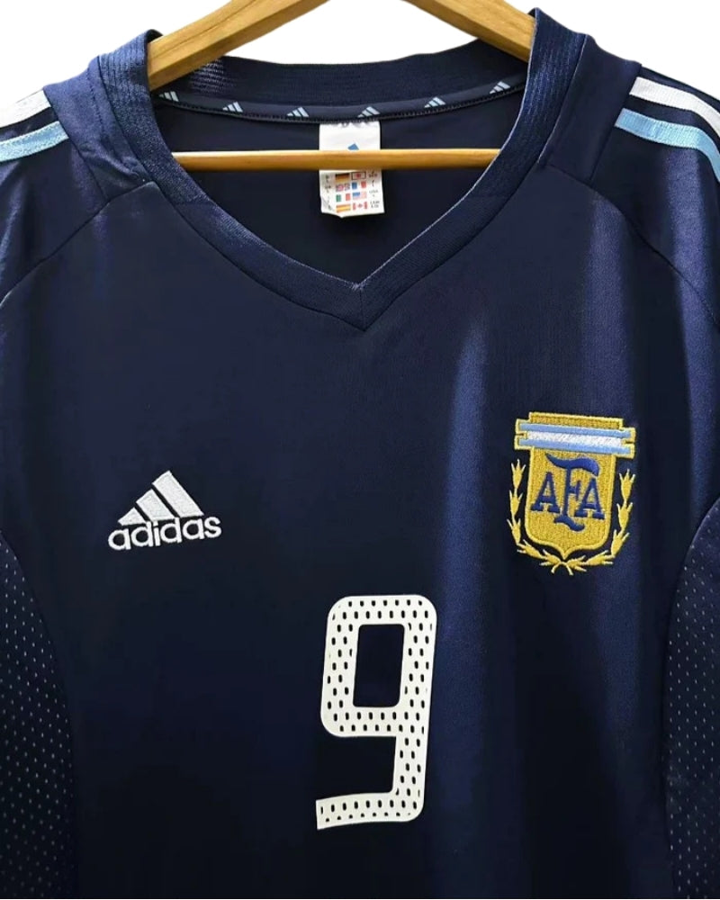 Koszulka Piłkarska Argentyna MŚ 2002 Away Retro
