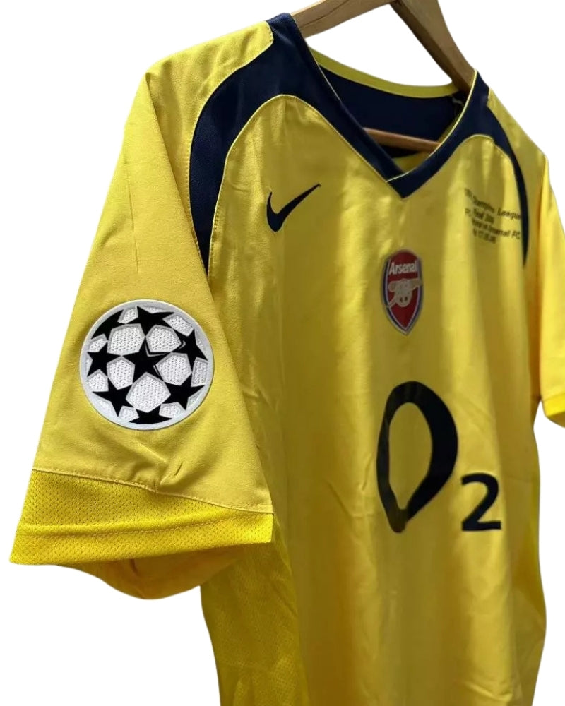 Koszulka Piłkarska Arsenal Londyn 2005/2006 UCL FINAL Away Retro