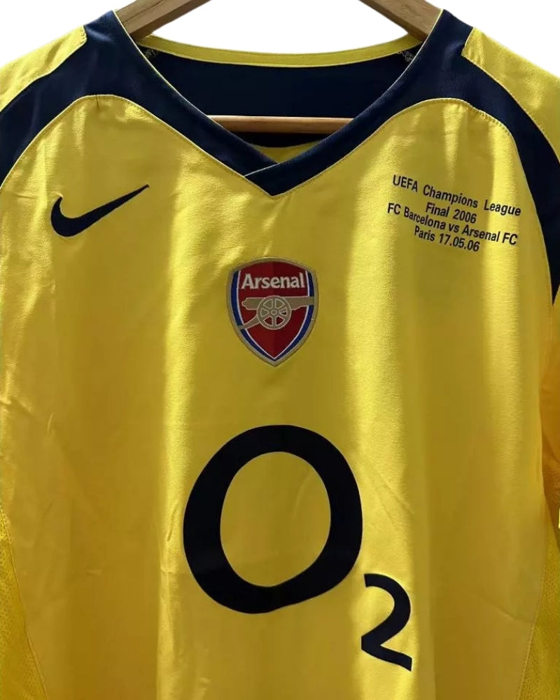 Koszulka Piłkarska Arsenal Londyn 2005/2006 UCL FINAL Away Retro
