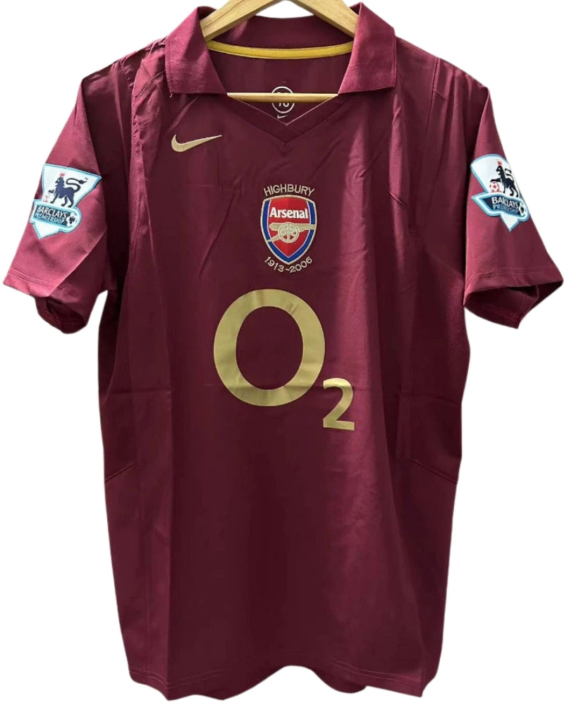 Koszulka Piłkarska Arsenal Londyn 2005/2006 Home Retro
