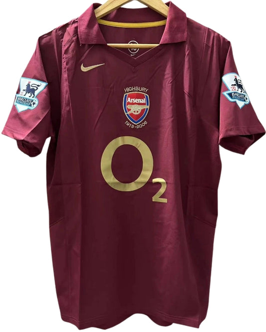 Koszulka Piłkarska Arsenal Londyn 2005/2006 Home Retro