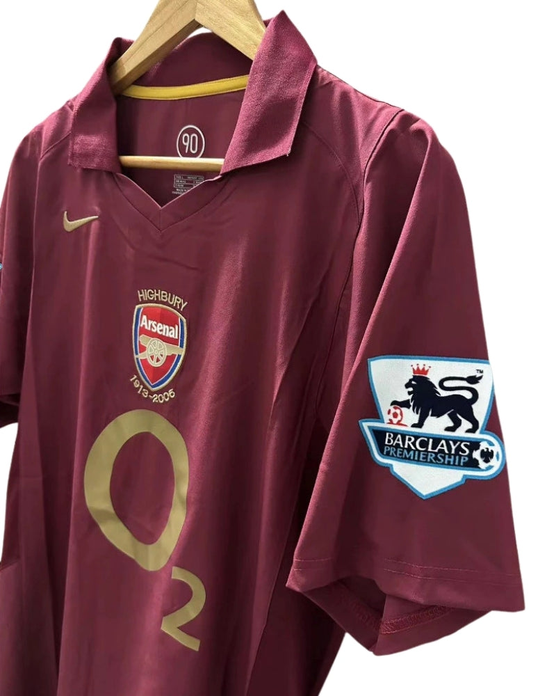 Koszulka Piłkarska Arsenal Londyn 2005/2006 Home Retro