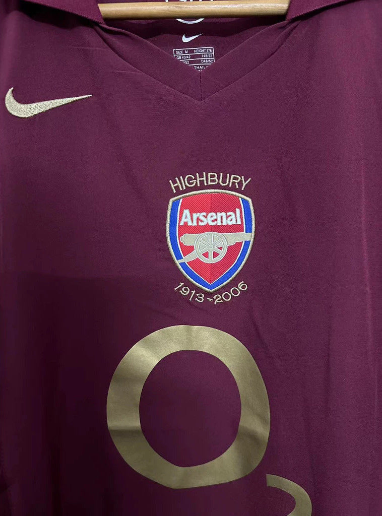Koszulka Piłkarska Arsenal Londyn 2005/2006 Home Retro
