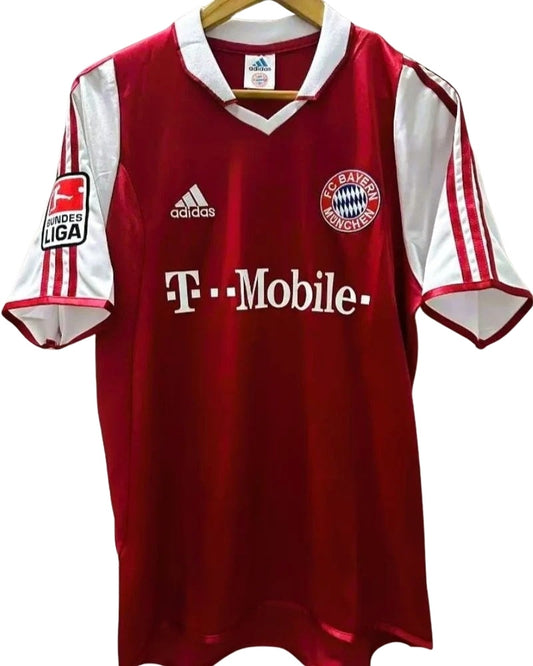 Koszulka Piłkarska Bayern Monachium 2003/2004 Home Retro