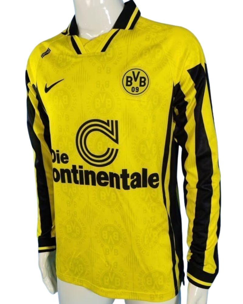 Koszulka Piłkarska Borussia Dortmund 1996/1997 Home Retro Dł Rękaw