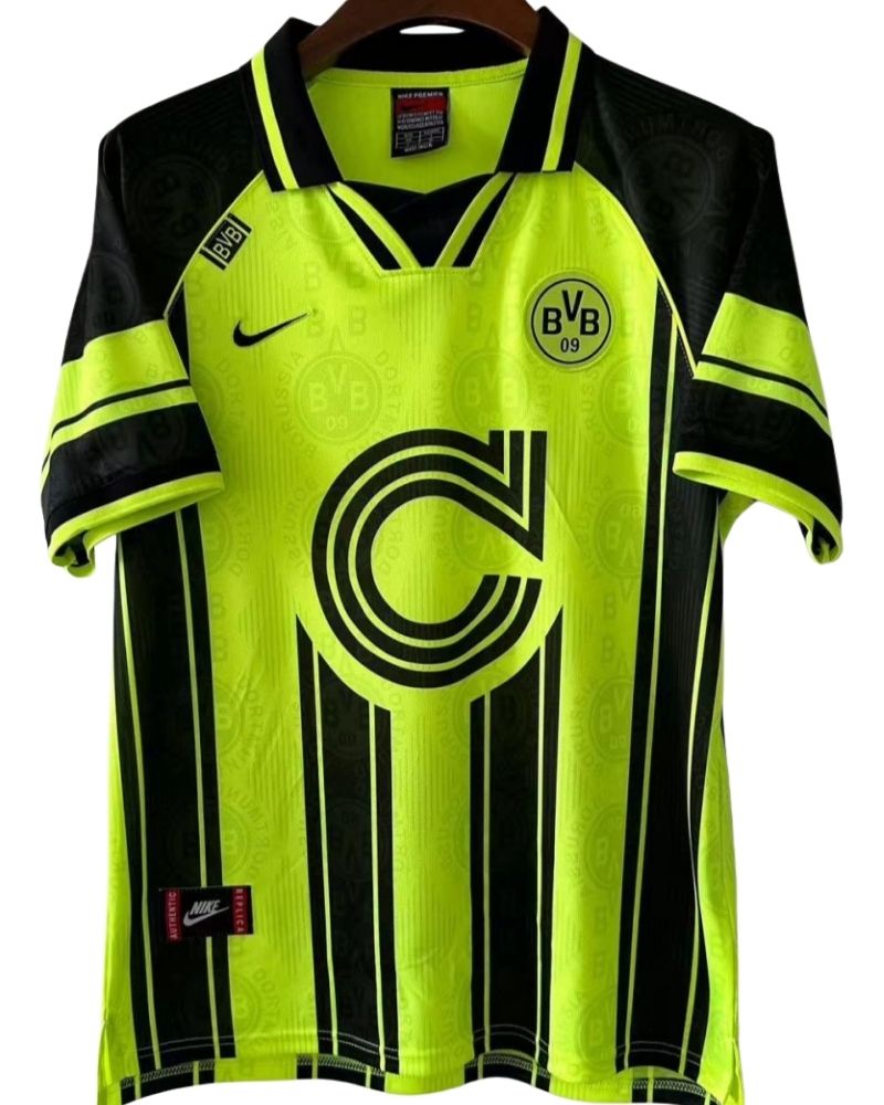 Koszulka Piłkarska Borussia Dortmund 1995/1997 Home Cup Retro
