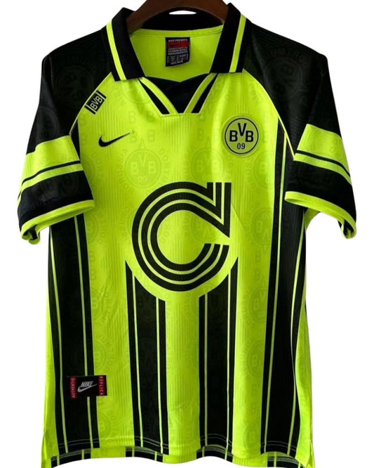 Koszulka Piłkarska Borussia Dortmund 1995/1997 Home Cup Retro