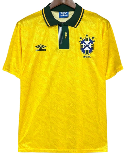 Koszulka Piłkarska Brazylia 1992 Home Retro
