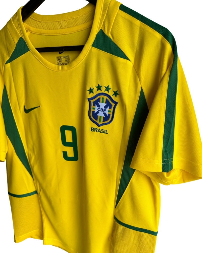 Koszulka Piłkarska Brazylia 2002 Home MŚ Retro