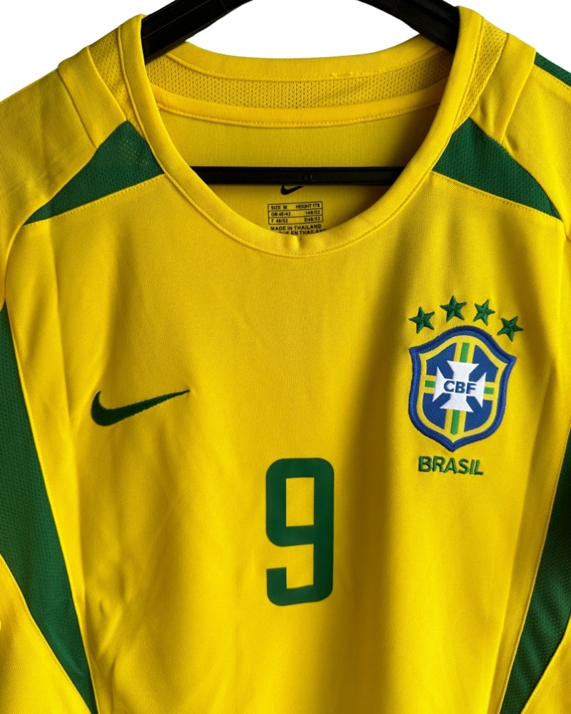 Koszulka Piłkarska Brazylia 2002 Home MŚ Retro