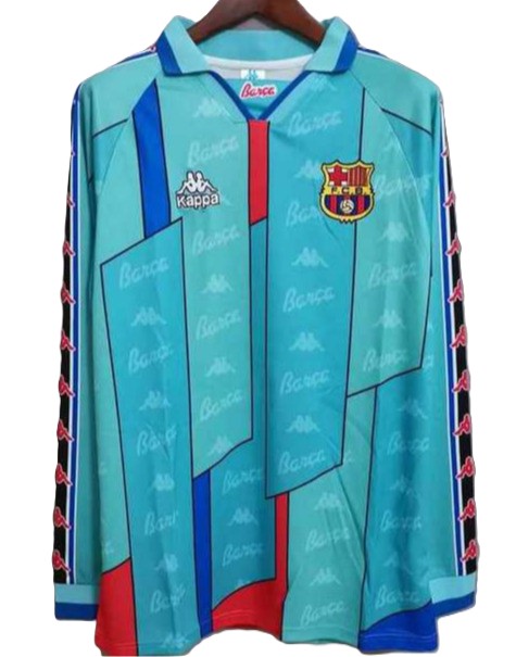 Koszulka Piłkarska FC Barcelona 1996/1997 Retro Długi Rękaw