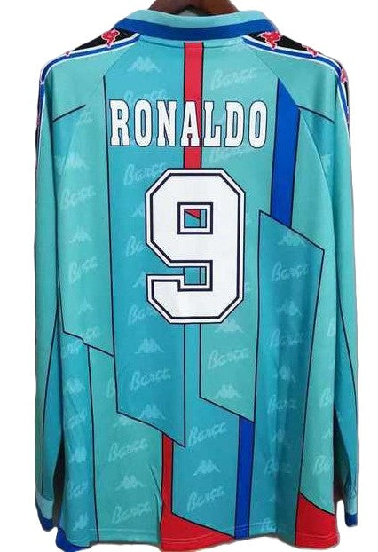 Koszulka Piłkarska FC Barcelona 1996/1997 Retro Długi Rękaw