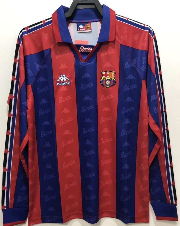 Koszulka Piłkarska FC Barcelona 1996/97 Retro Dł Rękaw