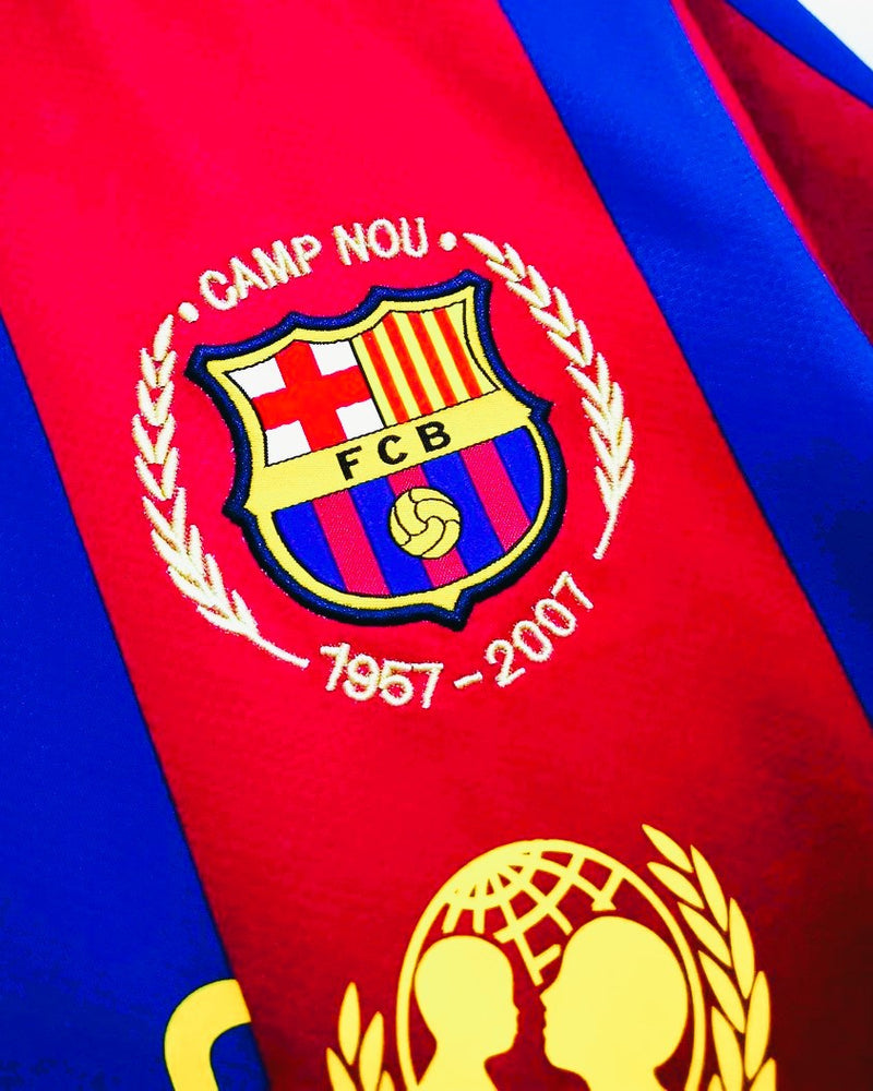 Koszulka Piłkarska FC Barcelona 2007/2008 Home Retro