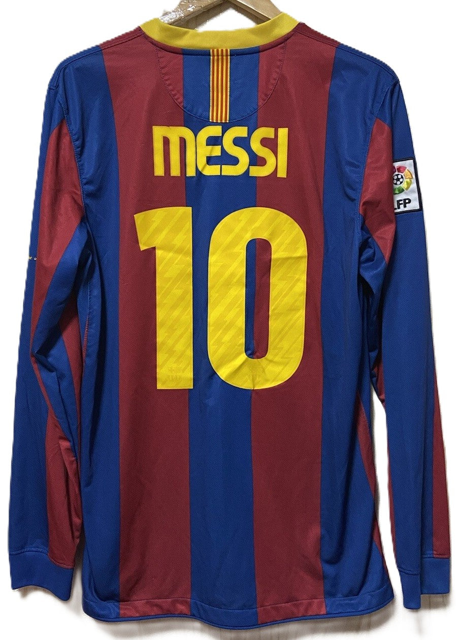 Koszulka Piłkarska FC Barcelona 2010/2011 Home Retro Długi Rękaw