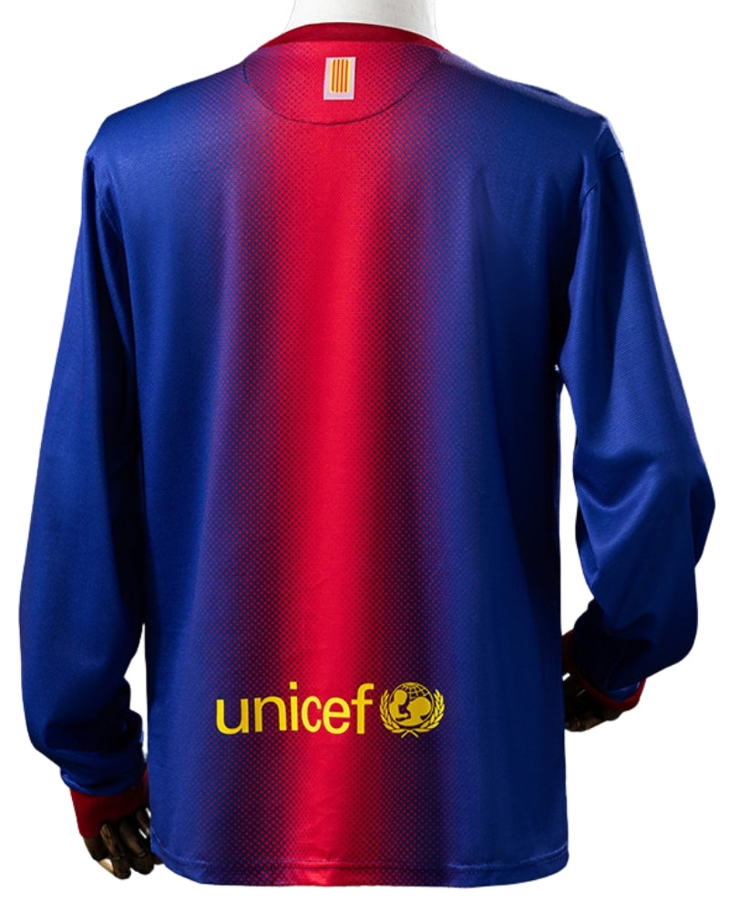 Koszulka Piłkarska FC Barcelona 2012/2013 Home Retro Długi Rękaw