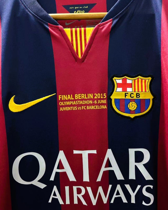 Koszulka Piłkarska FC Barcelona 2014/2015 Home UCL Final Retro