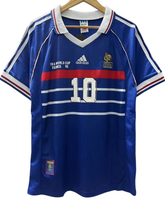 Koszulka Piłkarska Francja 1998 Home MŚ Retro