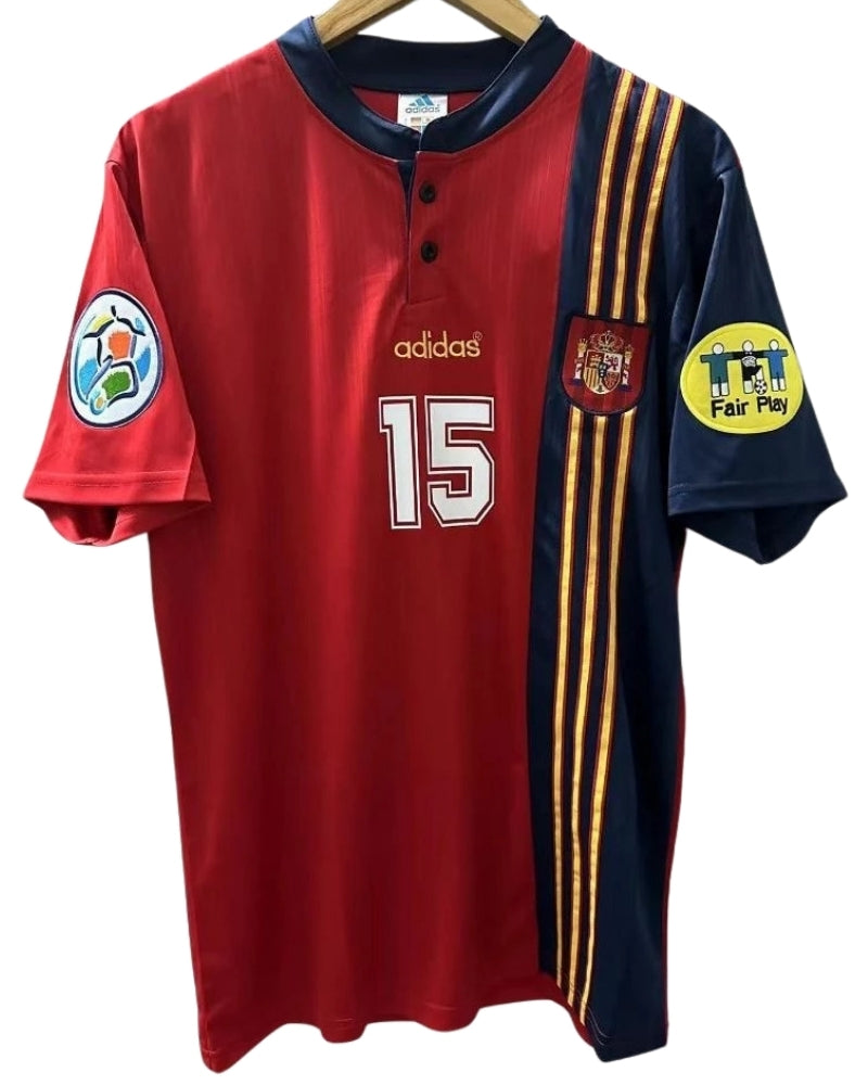 Koszulka Piłkarska Hiszpania 1996 Home Retro