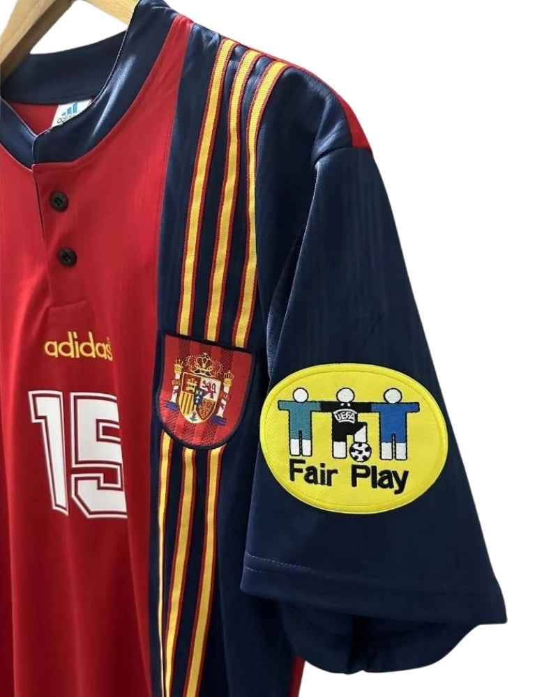 Koszulka Piłkarska Hiszpania 1996 Home Retro