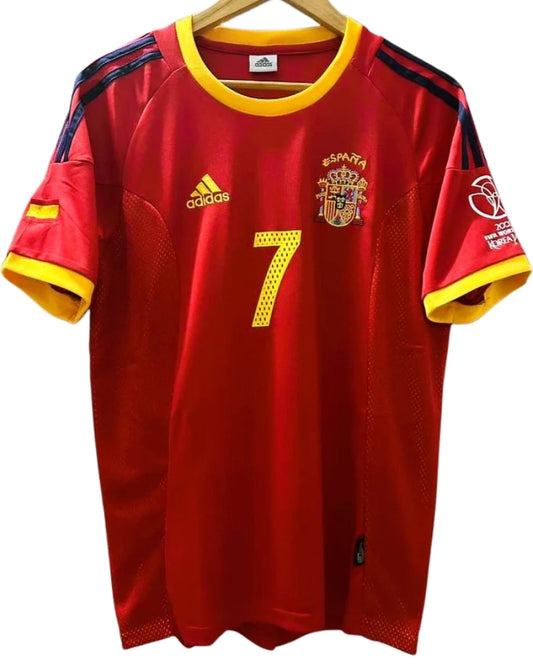 Koszulka Piłkarska Hiszpania 2002 Home Retro
