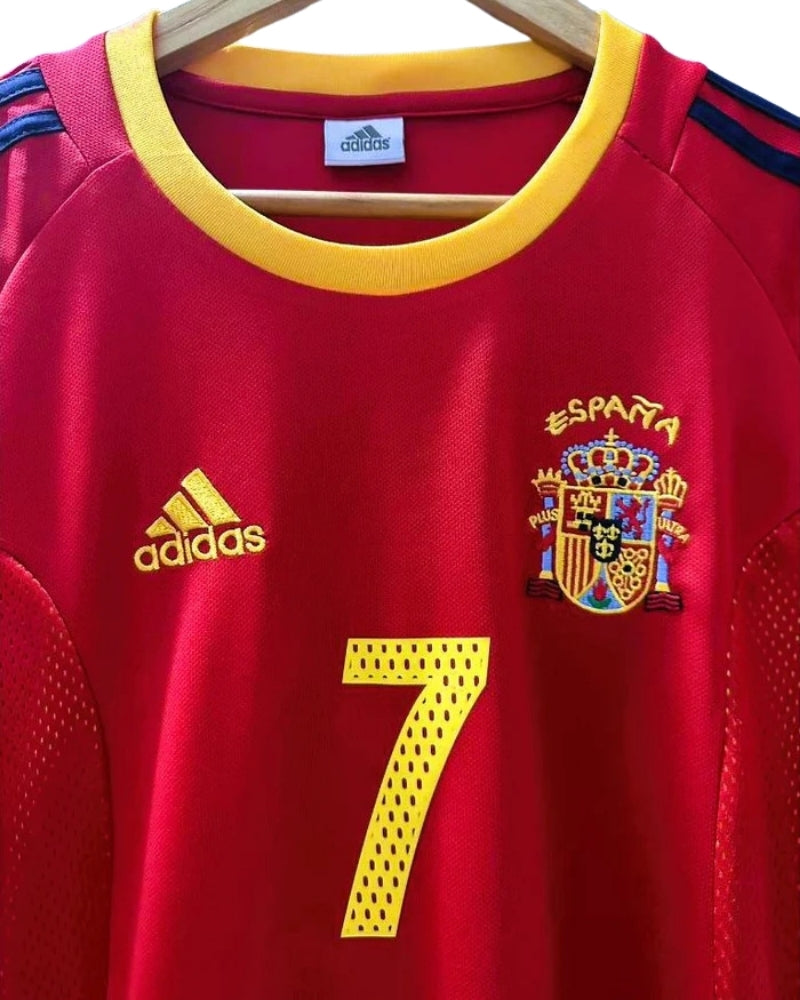 Koszulka Piłkarska Hiszpania 2002 Home Retro