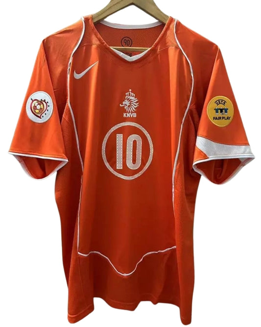 Koszulka Piłkarska Holandia Euro 2004 Home Retro