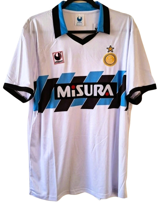 Koszulka Piłkarska Inter Mediolan 1990/1991 Away Retro