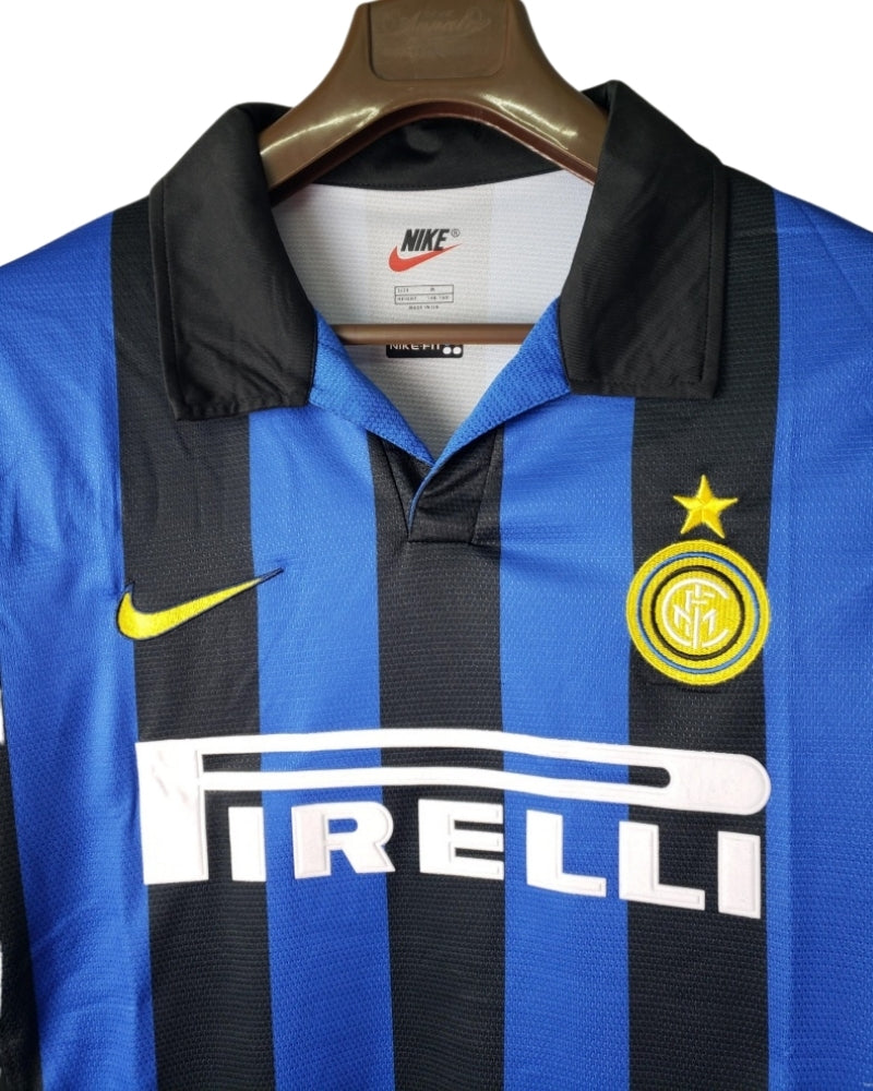 Koszulka Piłkarska Inter Mediolan 1998/1999 Home Retro Długi Rękaw