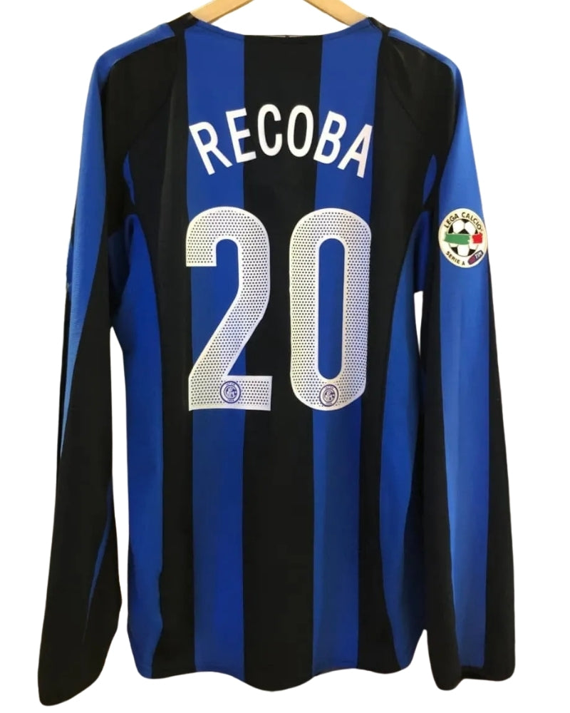 Koszulka Piłkarska Inter Mediolan 2004/2005 Home Retro Dł Rękaw