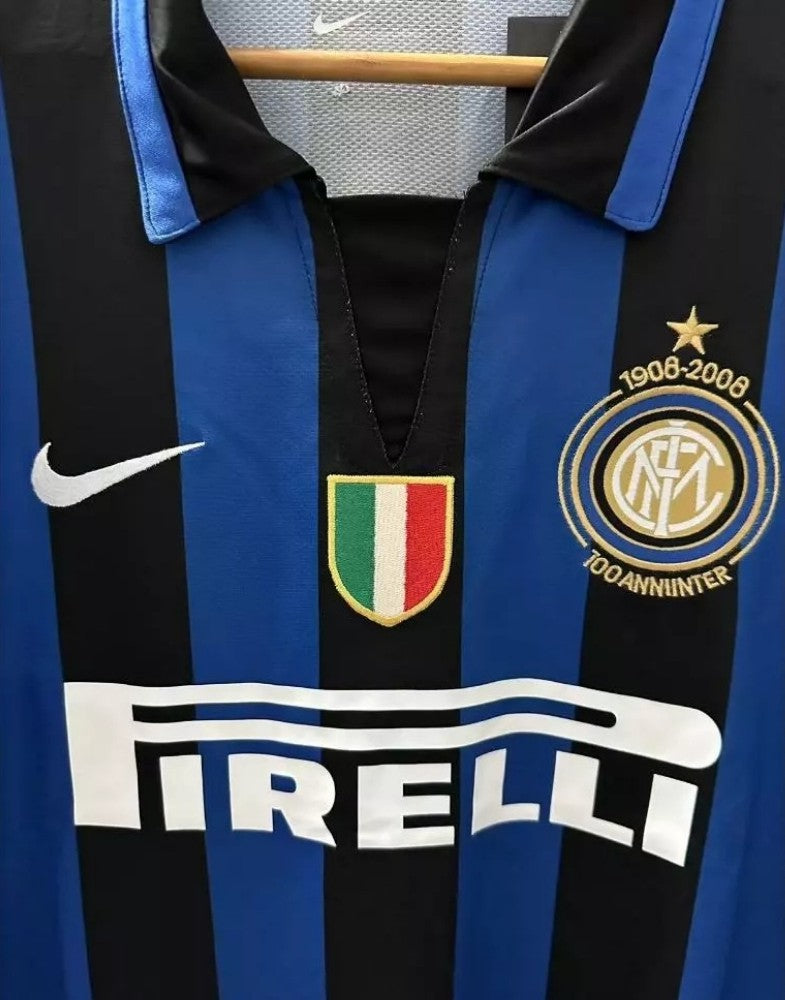 Koszulka Piłkarska Inter Mediolan 2007/2008 Home Retro