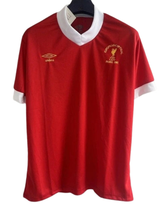 Koszulka Piłkarska Liverpool FC 1981 UCL Final Home Retro