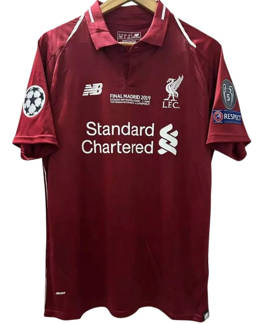 Koszulka Piłkarska Liverpool FC 2018/2019 UCL FINAL Home Retro