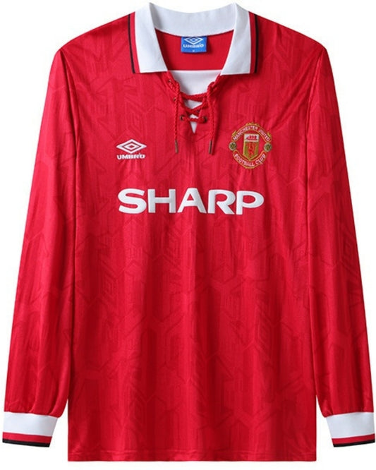 Koszulka Piłkarska Manchester United 1992/1994 Home Retro Dł Rękaw