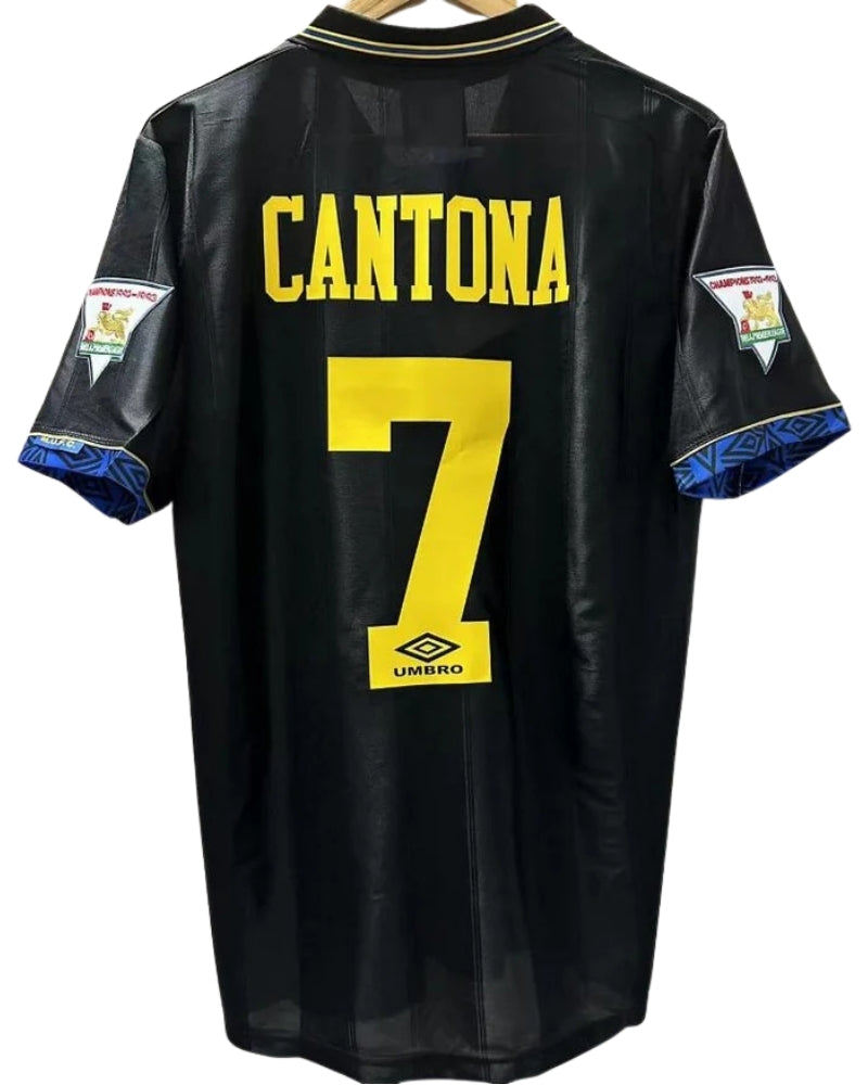 Koszulka Piłkarska Manchester United 1993/1995 Away Blcak Retro
