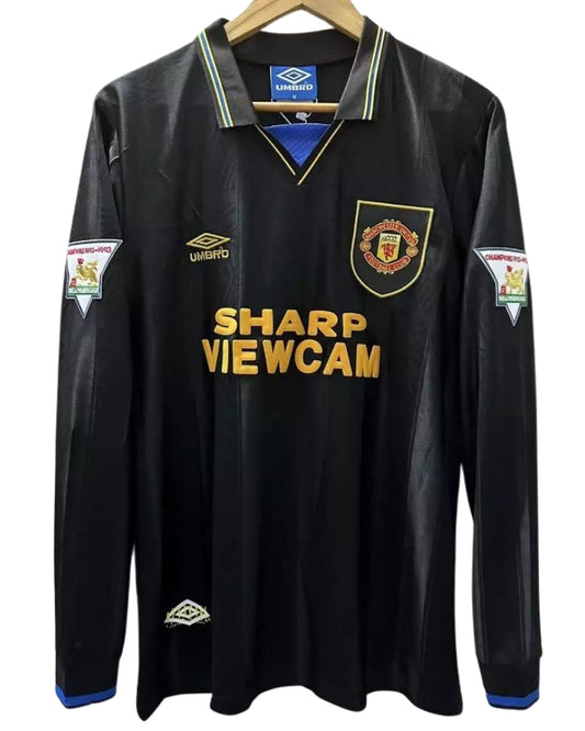 Koszulka Piłkarska Manchester United 1993/1995 Away Retro Dł Rękaw