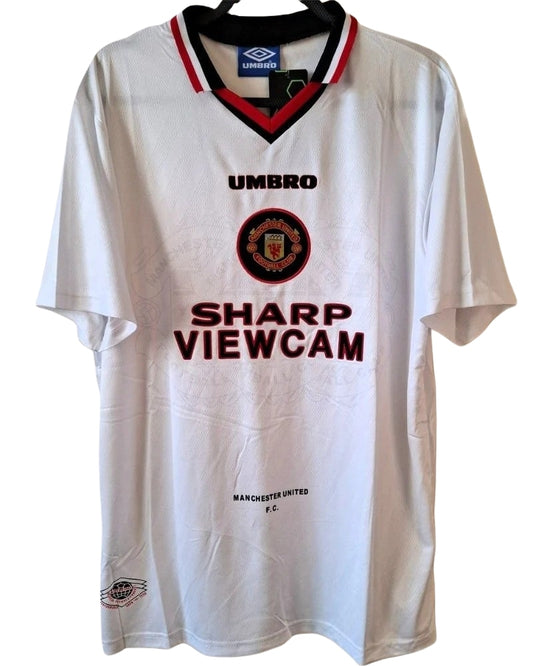 Koszulka Piłkarska Manchester United 1996/1997 Away White Retro