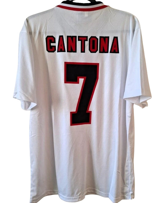 Koszulka Piłkarska Manchester United 1996/1997 Away White Retro