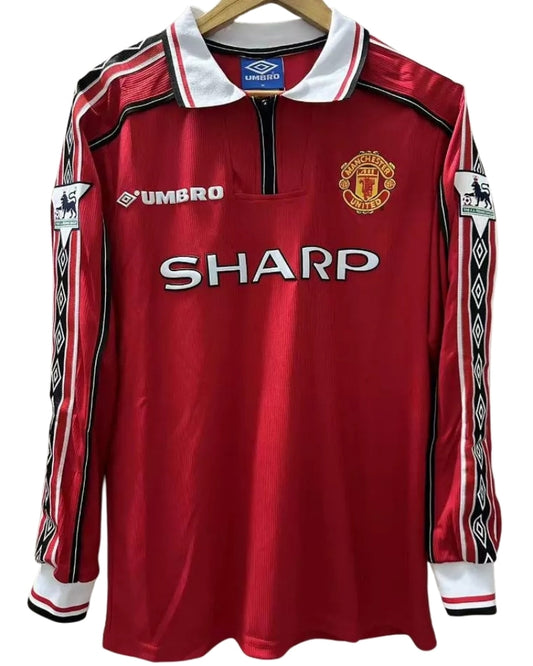 Koszulka Piłkarska Manchester United 1998/1999 Home Retro Dł Rękaw