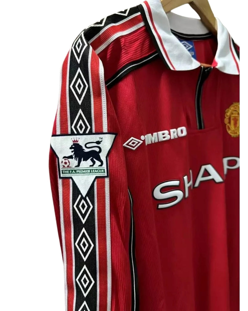 Koszulka Piłkarska Manchester United 1998/1999 Home Retro Dł Rękaw