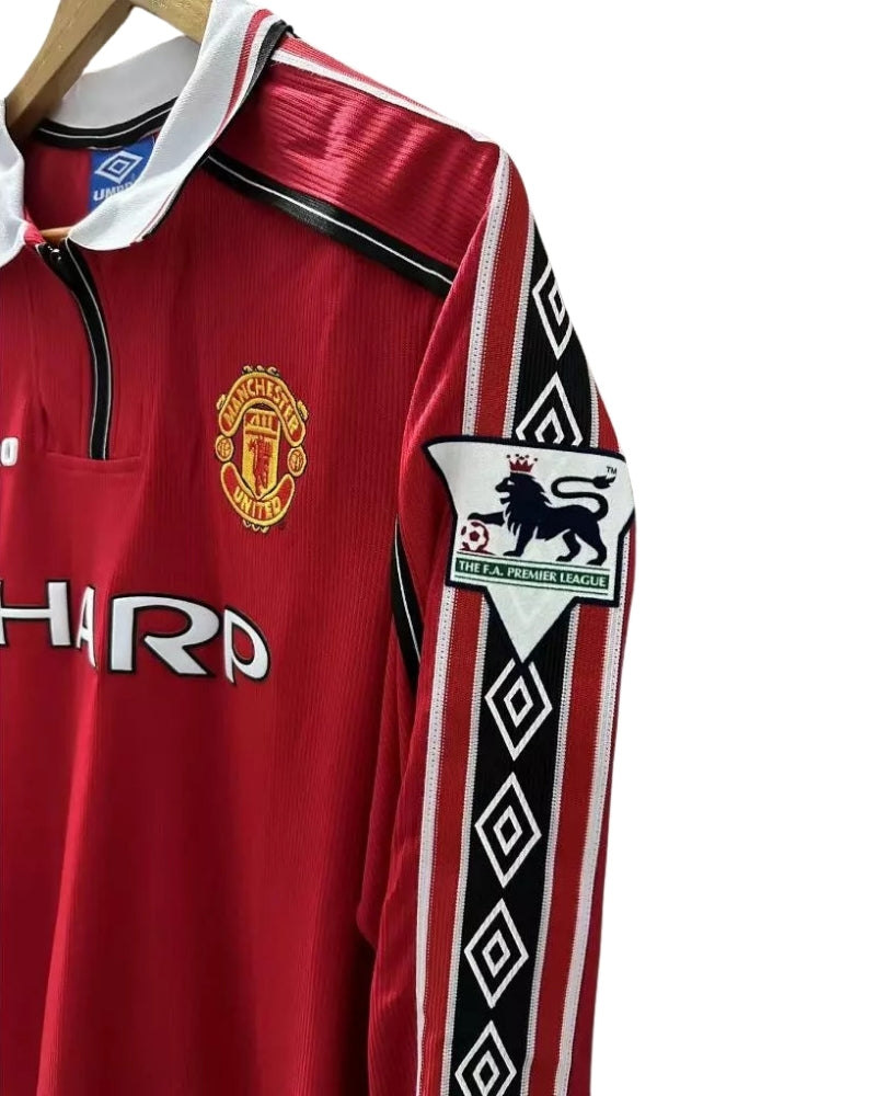 Koszulka Piłkarska Manchester United 1998/1999 Home Retro Dł Rękaw