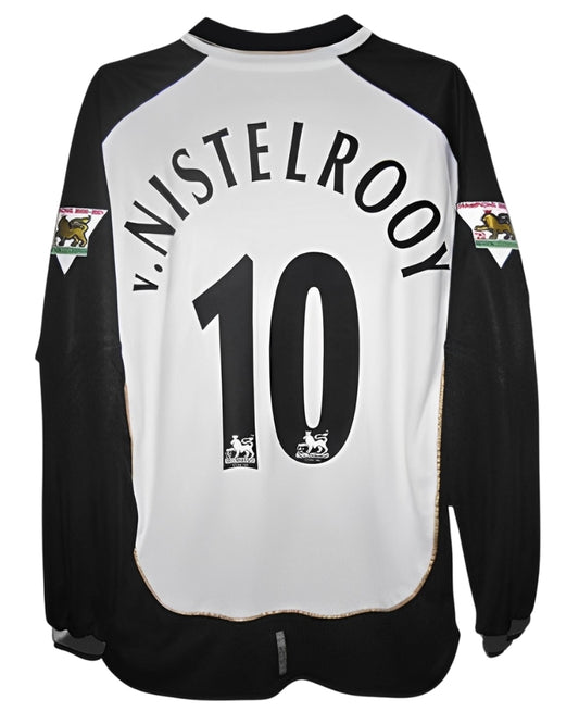 Koszulka Piłkarska Manchester United 2000/2001 Centenary White Retro Dł Rękaw