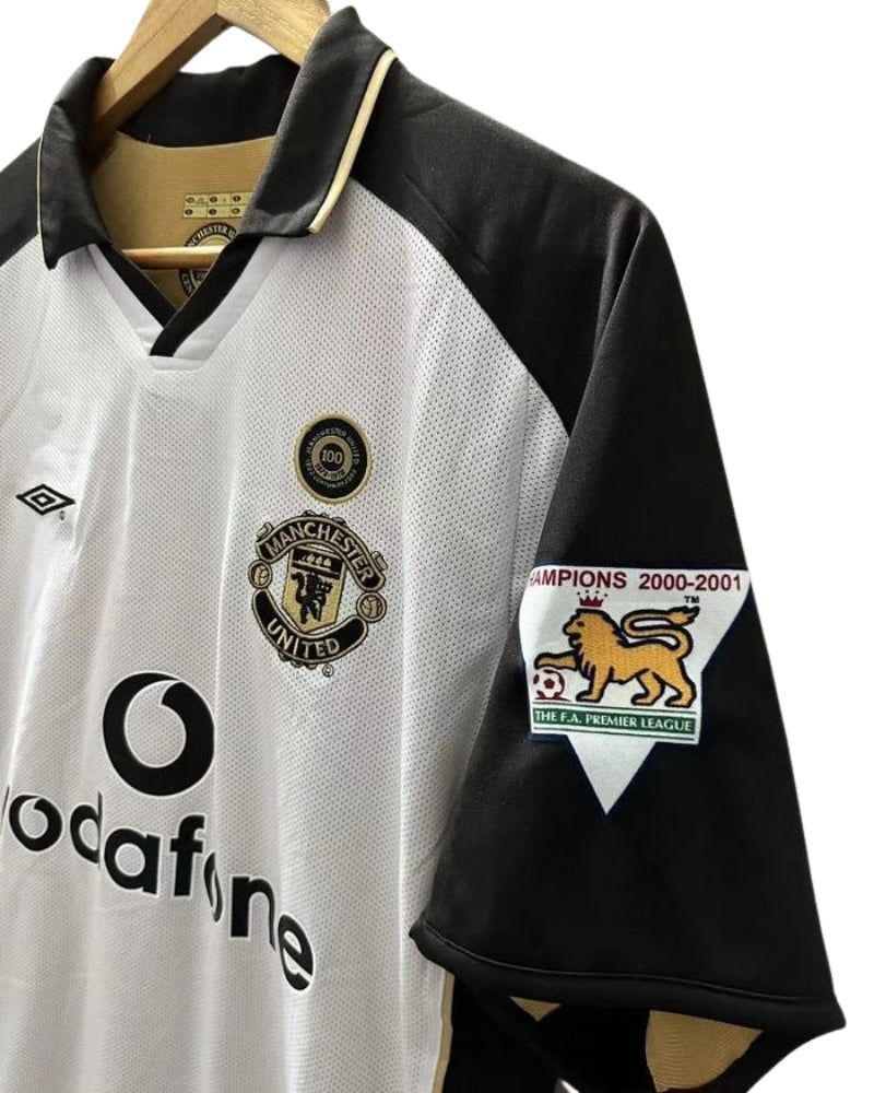 Koszulka Piłkarska Manchester United 2001/2002 100th Anniversary Retro