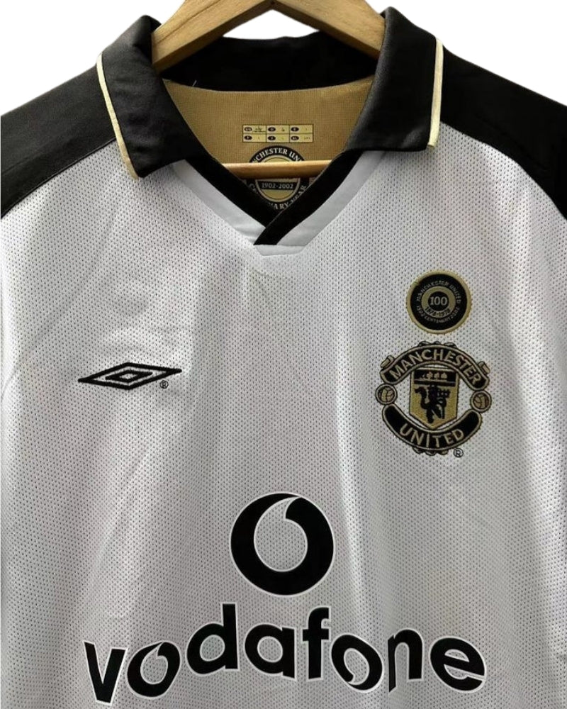 Koszulka Piłkarska Manchester United 2001/2002 100th Anniversary Retro