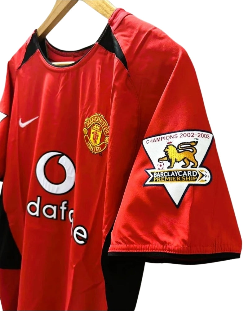 Koszulka Piłkarska Manchester United 2002/2003 Home Retro