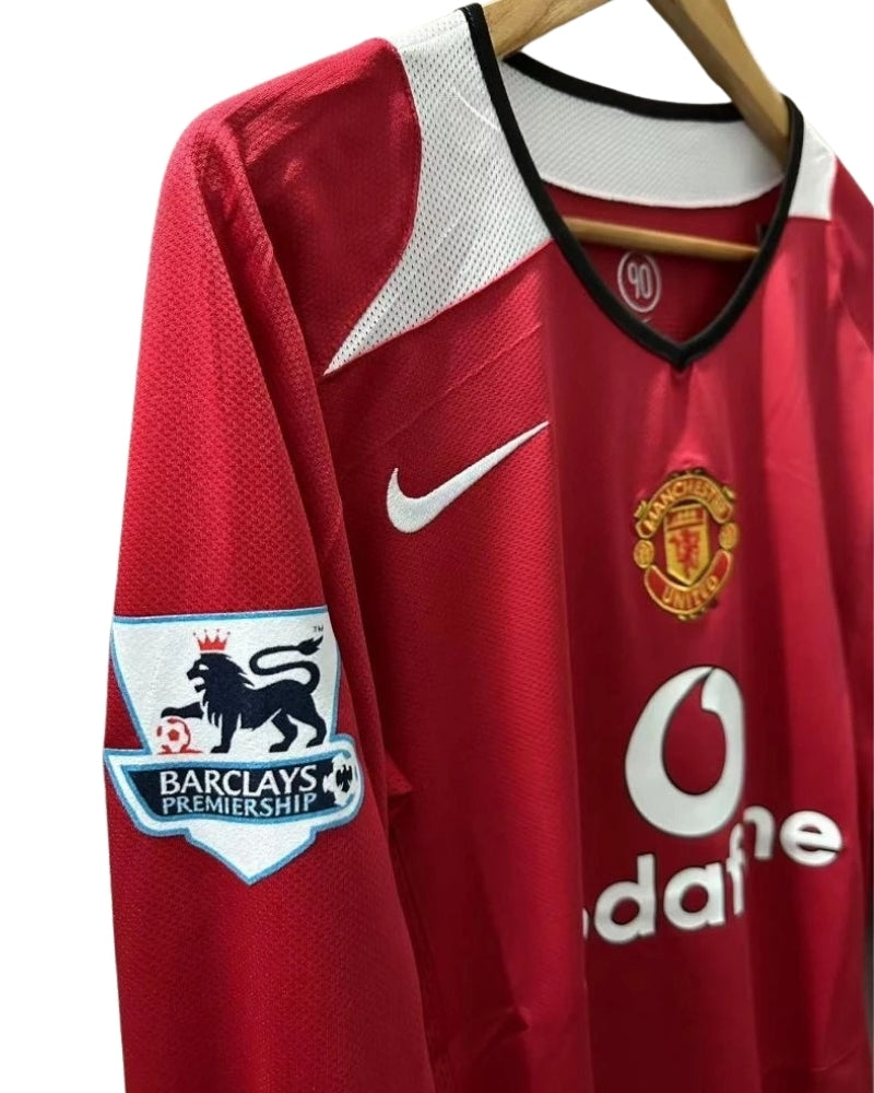 Koszulka Piłkarska Manchester United 2004/2006 Retro Dł Rękaw